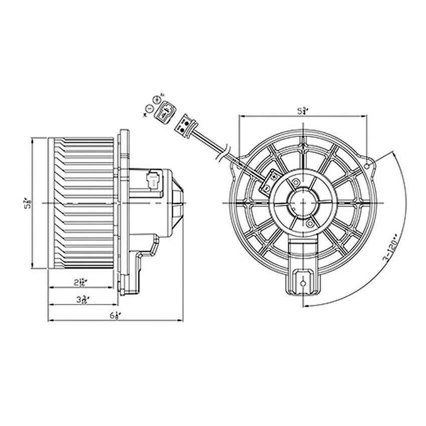 / Blower motor for 05-11 KIA RIO II RHD 
