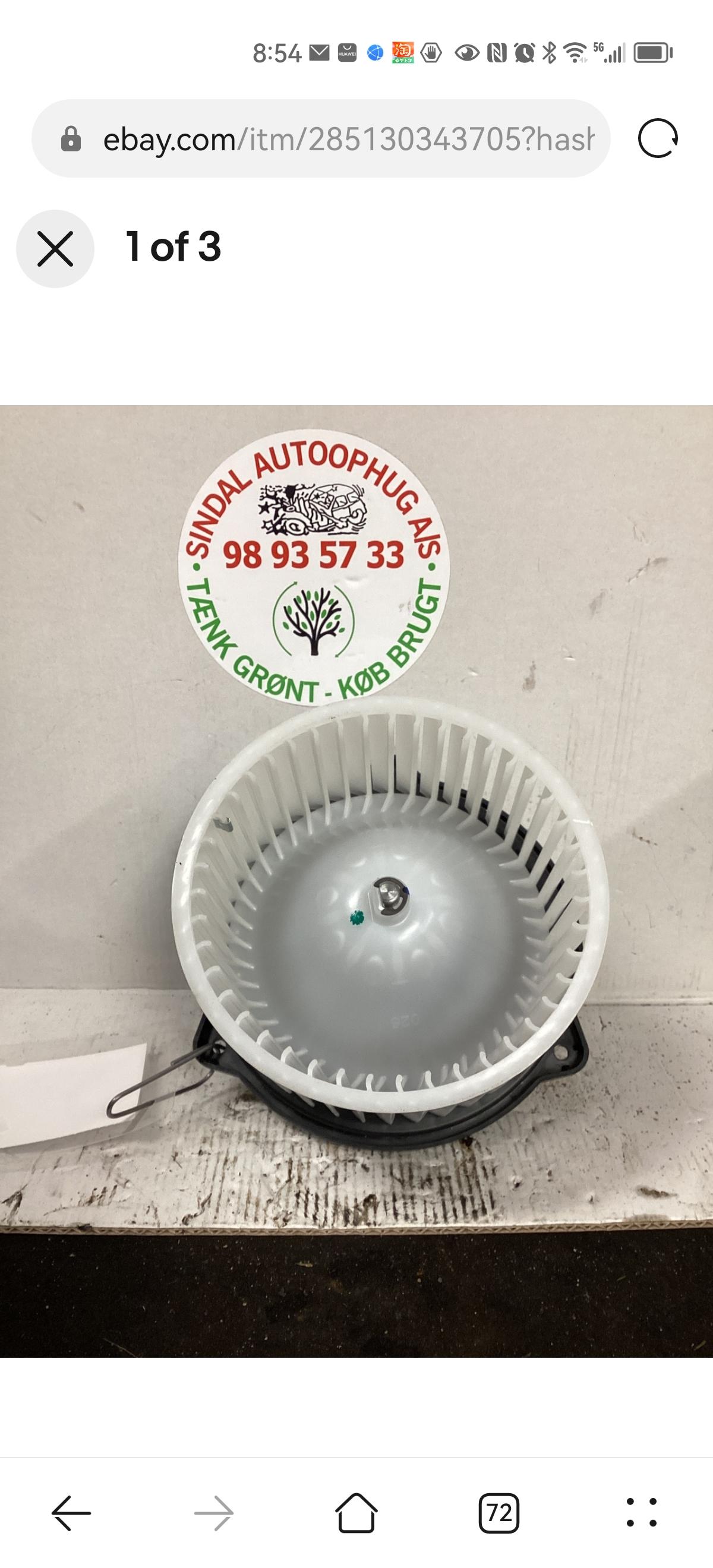 97946-4H000 Blower motor for HYUNDAI I800 07-14 REAR RHD 